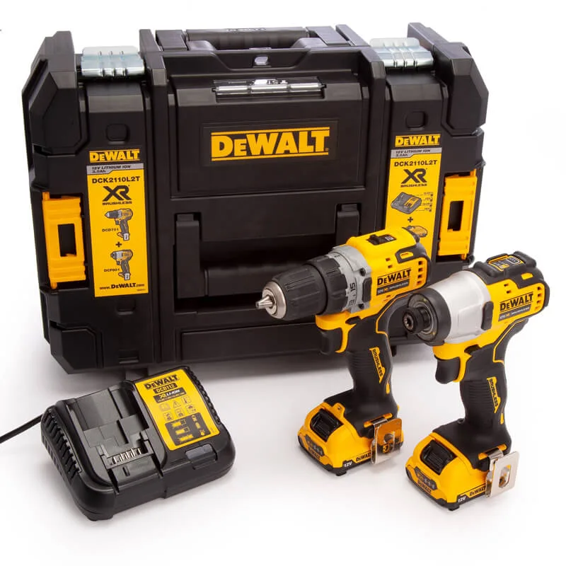 Набір з двох інструментів безщіткових DeWALT DCK2110L2T — фото 4