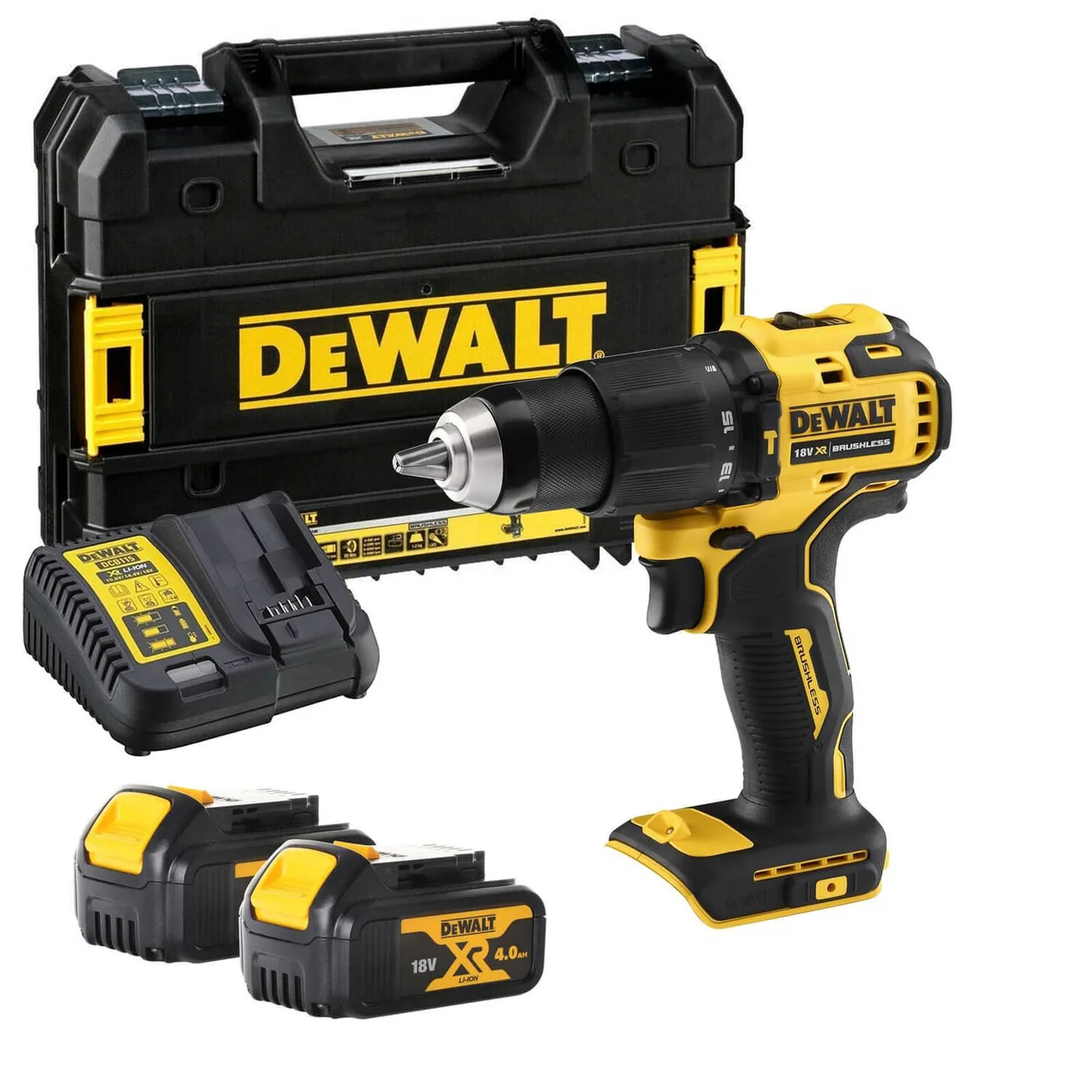 Дриль-шурупокрут акумуляторний безщітковий ударний DeWALT DCD709M2T — фото 2