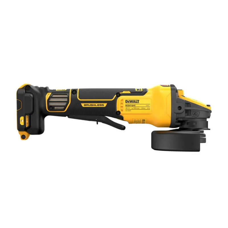 Шліфмашина кутова - болгарка акумуляторна безщіткова DeWALT DCG416VSN — фото 5
