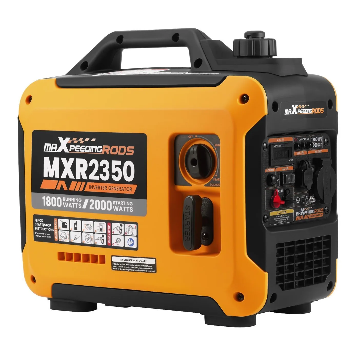 Генератор інверторний MaXpeedingRods MXR2350, 1.8 кВт, бензин, ручний стартер