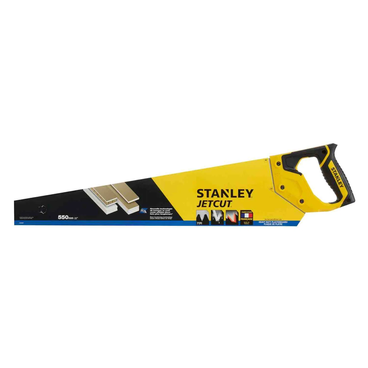 Ножівка Jet-Cut довжиною 550 мм для роботи по гіпсокартону STANLEY 2-20-037 — фото 3