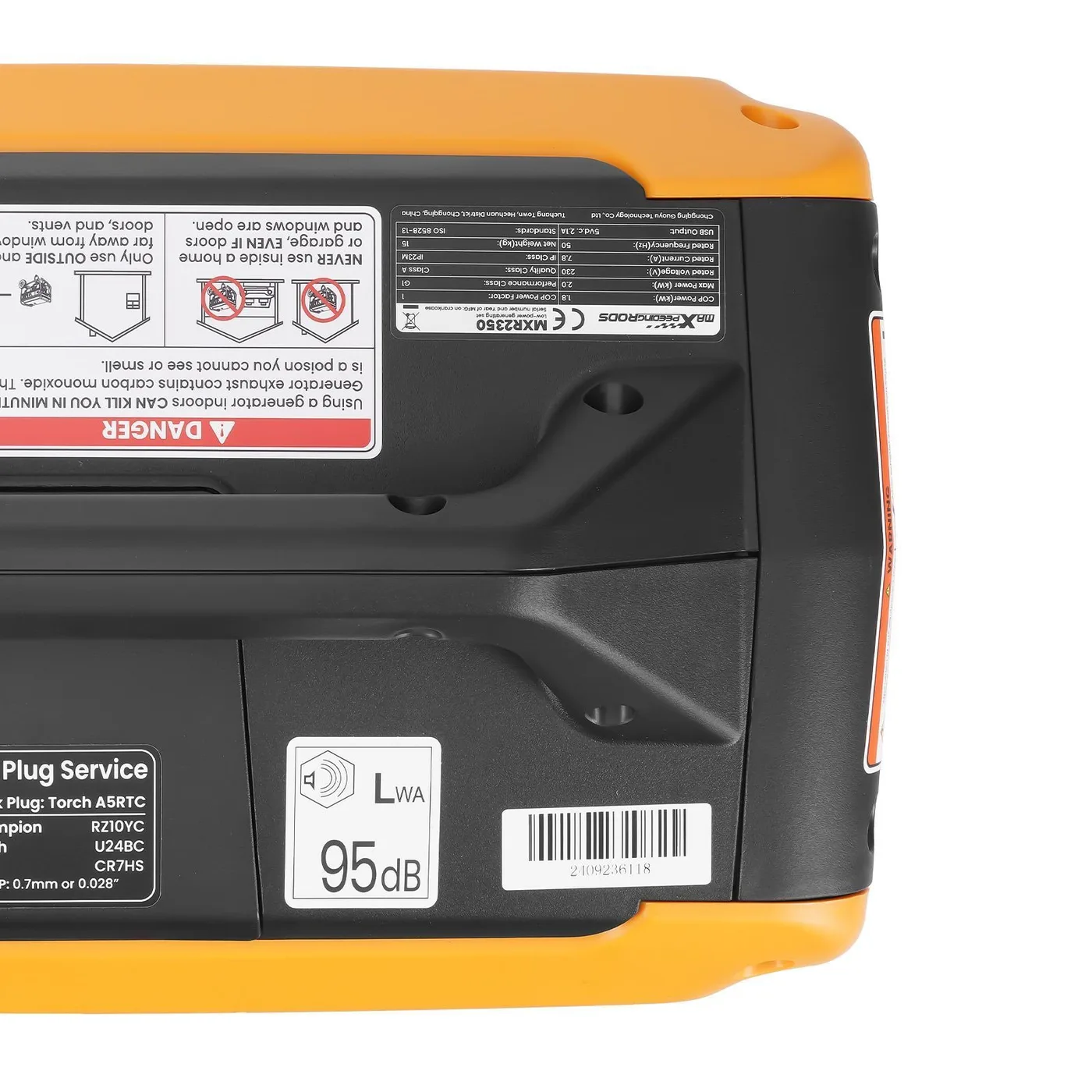 Генератор інверторний MaXpeedingRods MXR2350, 1.8 кВт, бензин, ручний стартер — фото 5