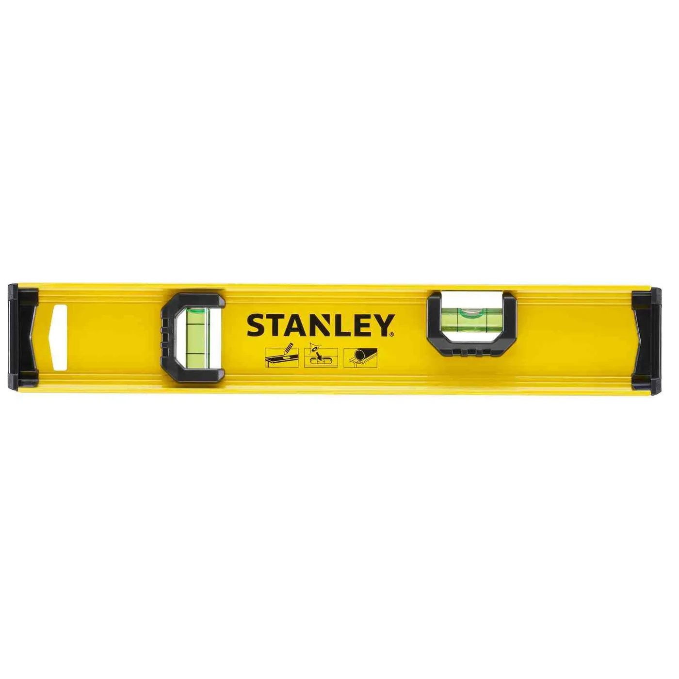 Рівень BASIC I-BEAM з алюмінію довжиною 300 мм з двома капсулами STANLEY 0-42-072