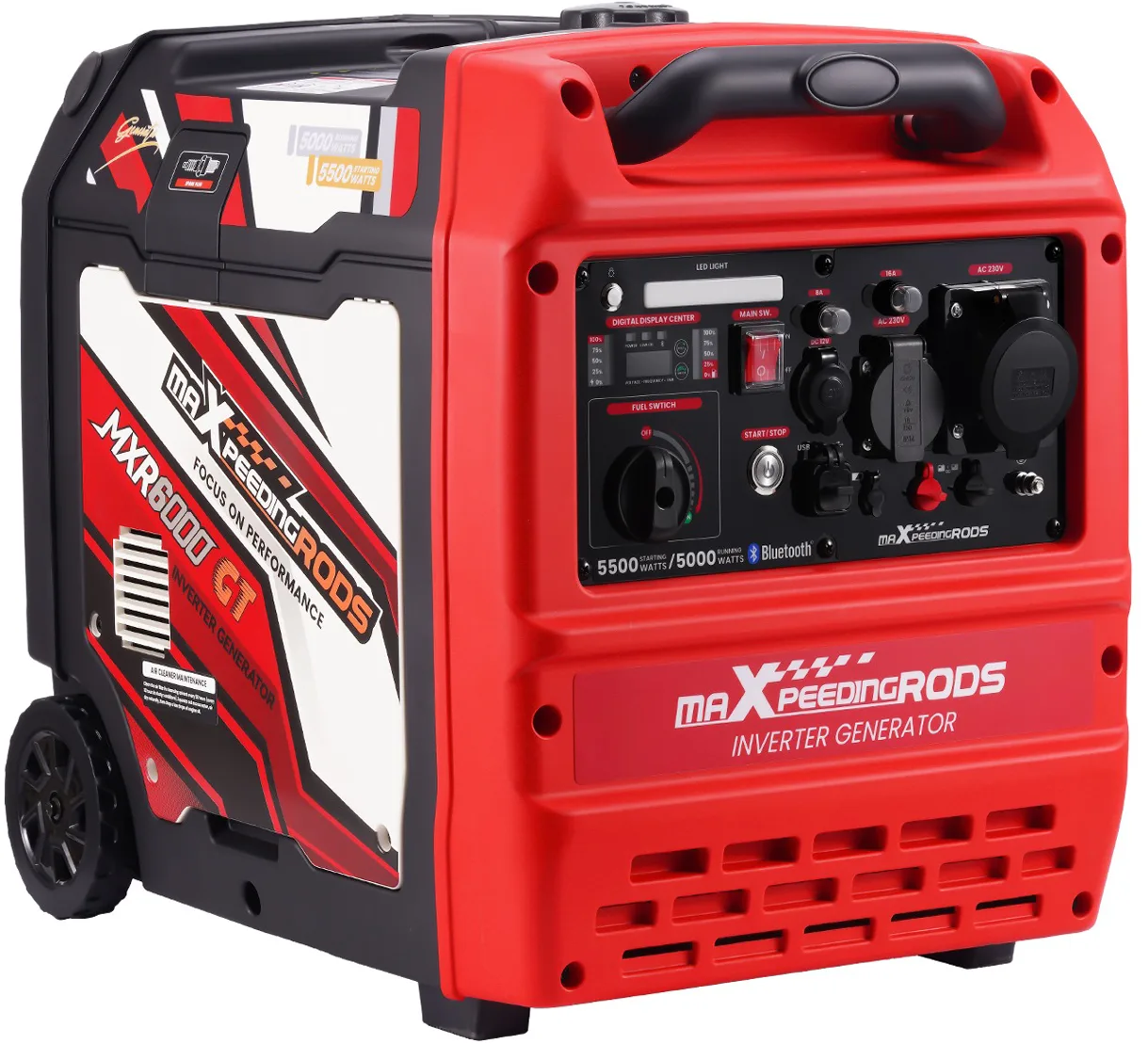Генератор інверторний MaXpeedingRods MXR6000GT, 5.0 кВт, бензин, ручний стартер