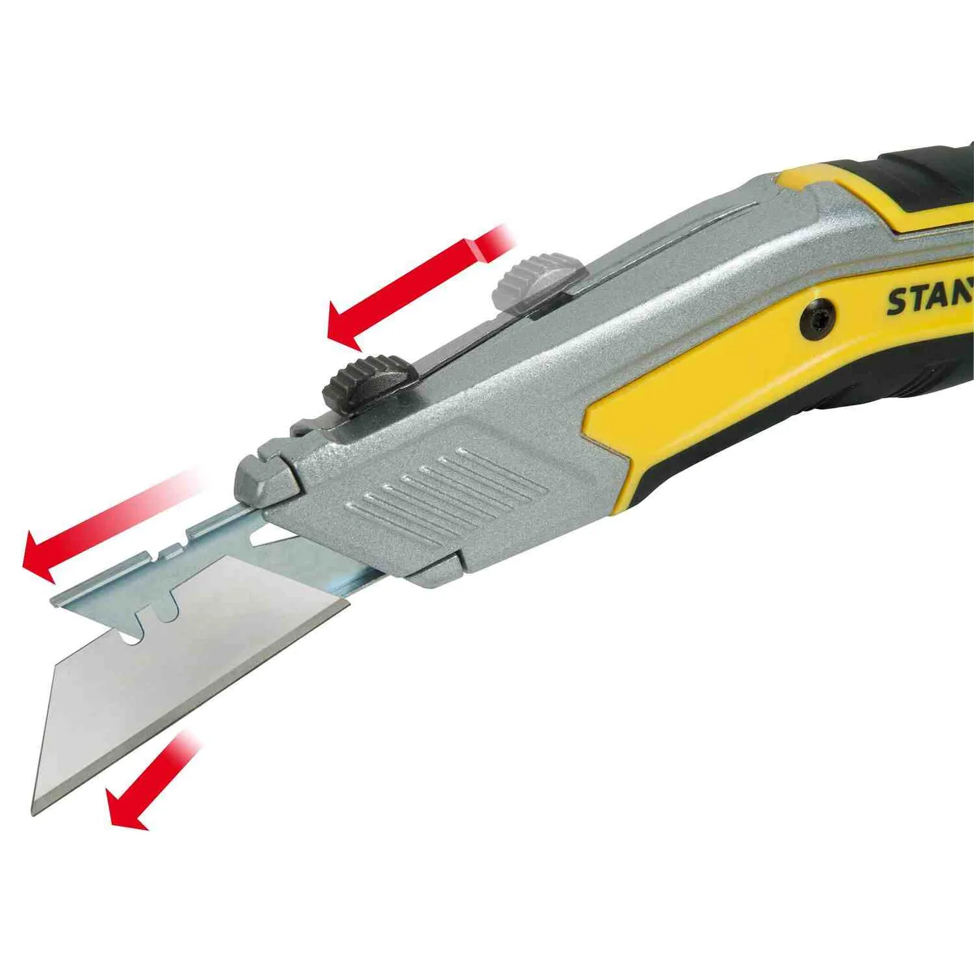 Ніж FATMAX EXO RETRACTABLE KNIFE завдовжки 190 мм з висувним трапецевидним лезом STANLEY FMHT0-10288 — фото 4