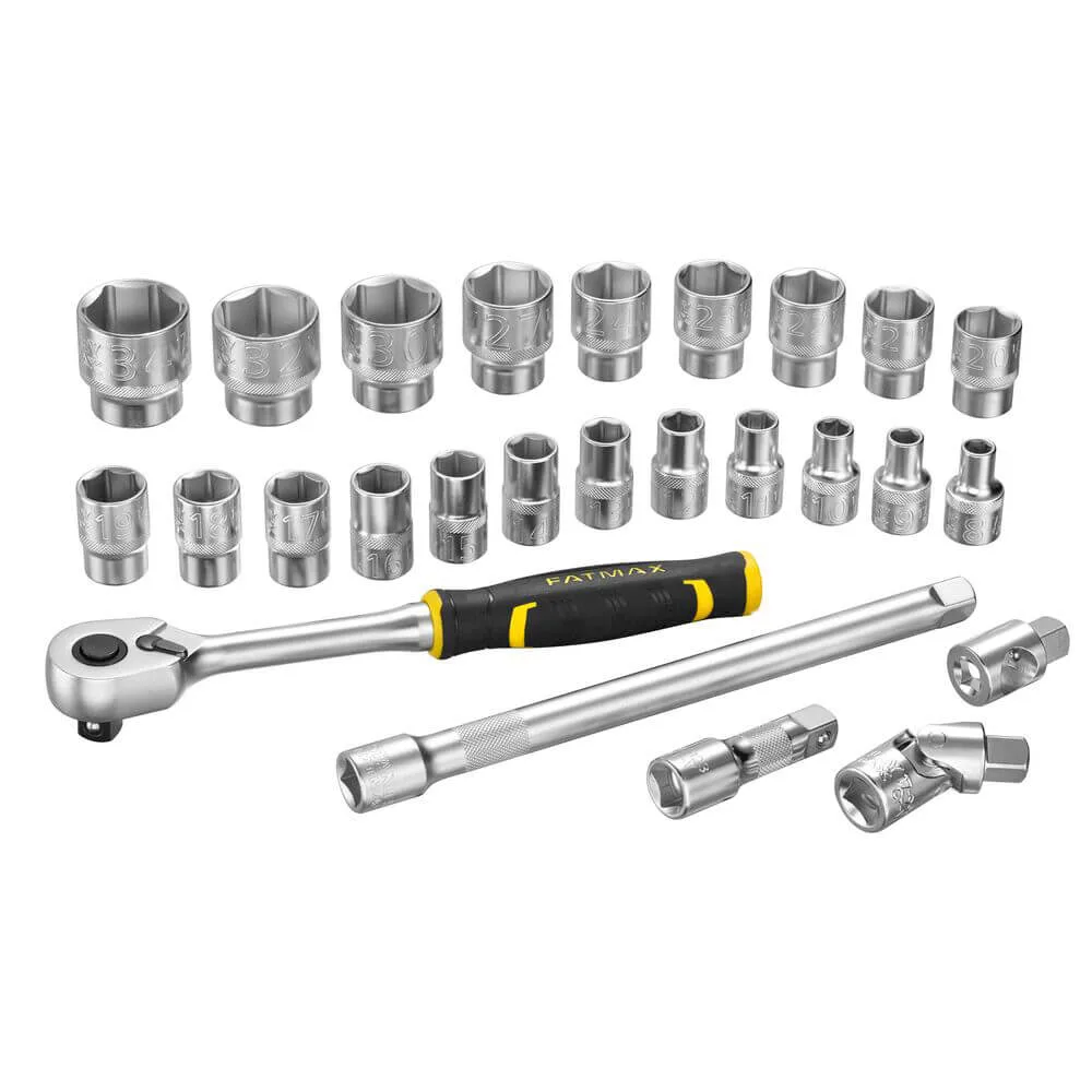 Набір торцевих головок 1/2 FATMAX® Maxi Drive, шестигранних, 26 предметів STANLEY FMMT98103-1 — фото 2