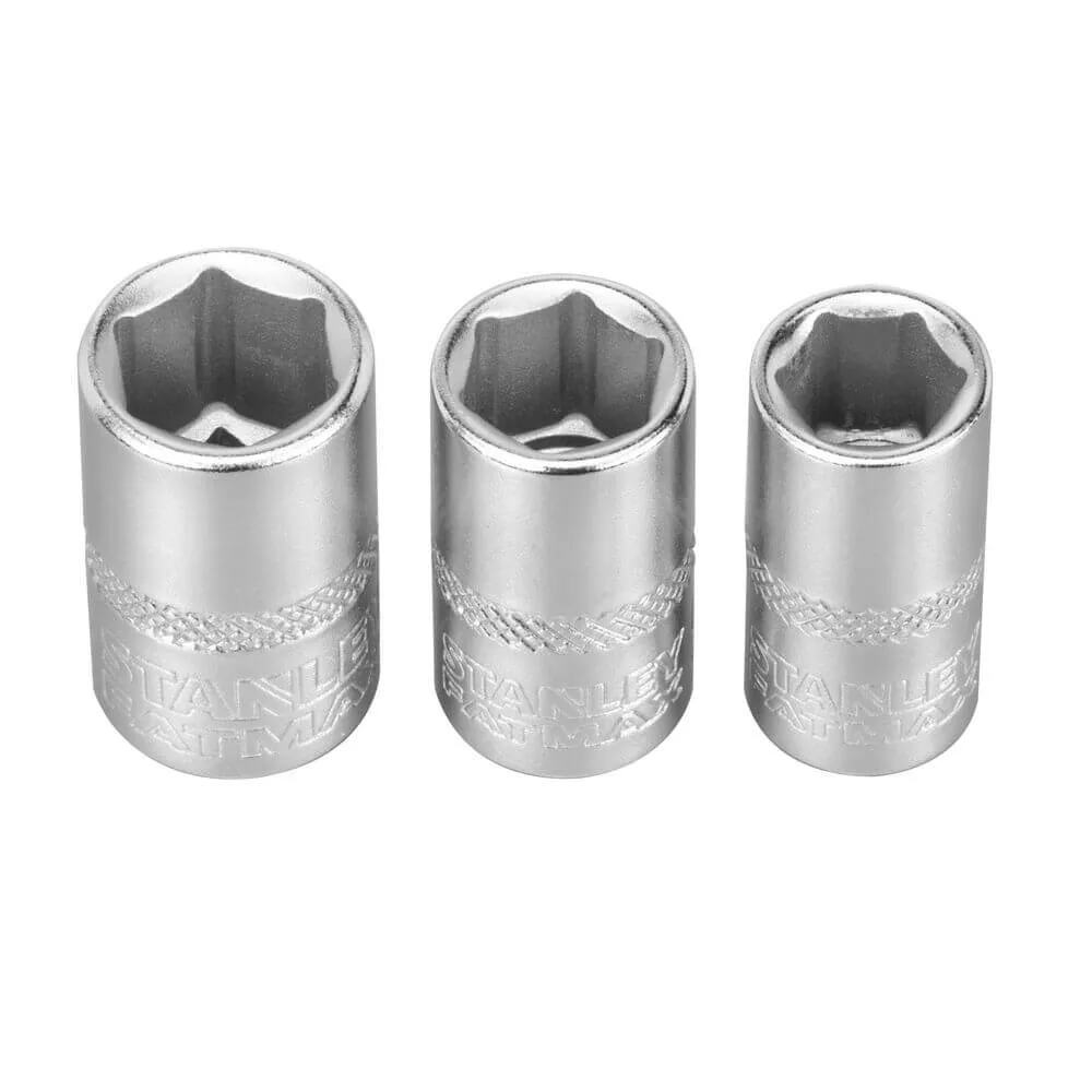 Набір торцевих головок 1/4 Maxi Drive, із шестигранним профілем, 3 шт: 8, 9, 10 мм STANLEY FMMT17091-0 — фото 3