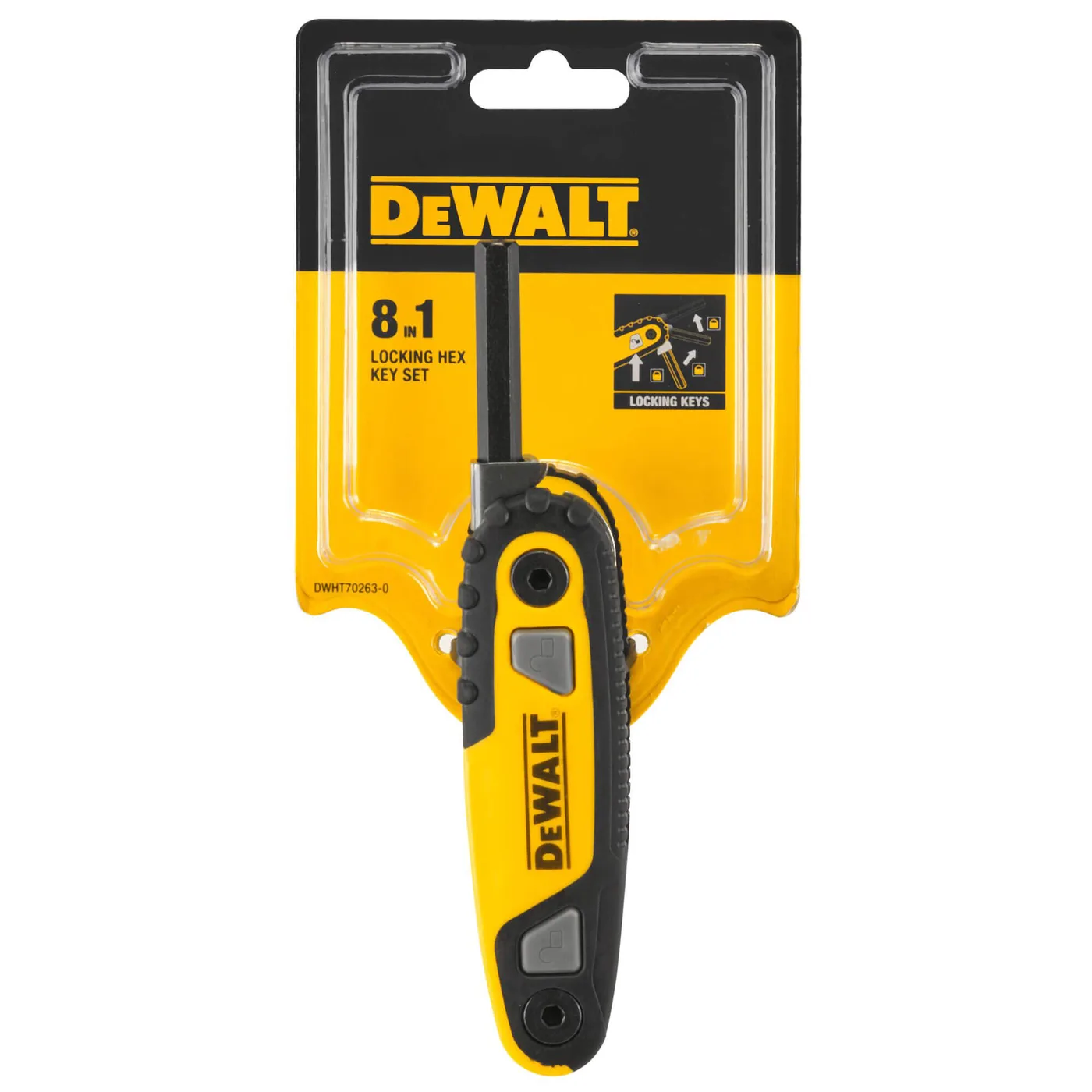 Набір шестигранних ключів метричних DeWALT DWHT0-70263 — фото 4