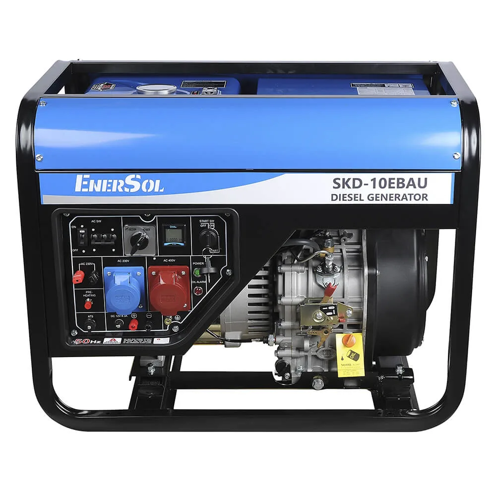Генератор дизельний EnerSol SKD-10EBAU, 9 кВт, електростартер