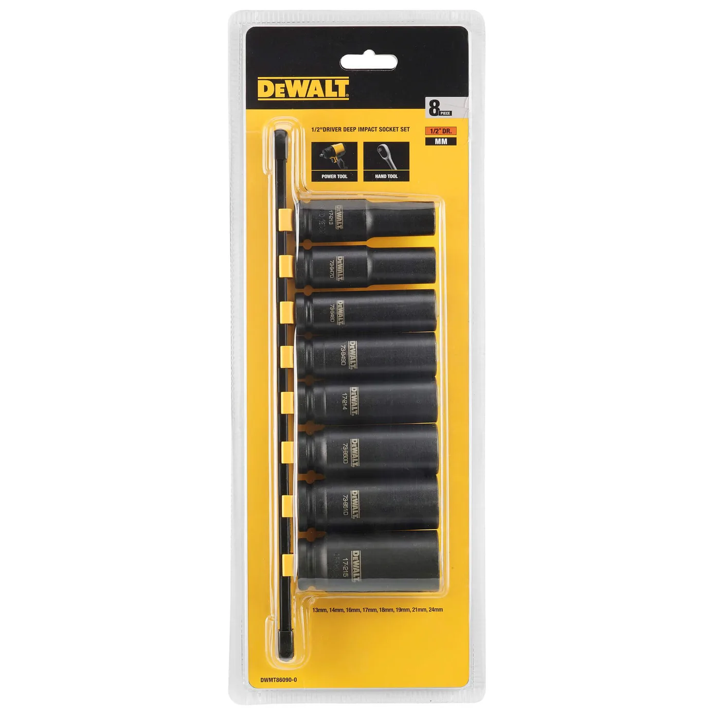 Набір головок 1/2, 8 предмети DeWALT DWMT86090-0 — Уцінка — фото 3