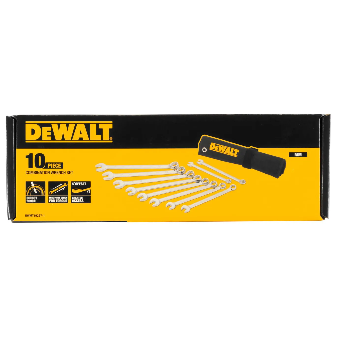 Набір ключів комбінованих, 10 штук DeWALT DWMT19227-1 — фото 2