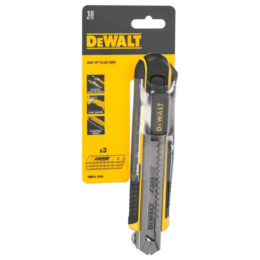 Ніж SLIDER – CARTRIDGE з лезом шириною 18 мм з сегментами, що відламуються DeWALT DWHT0-10249 — фото 4