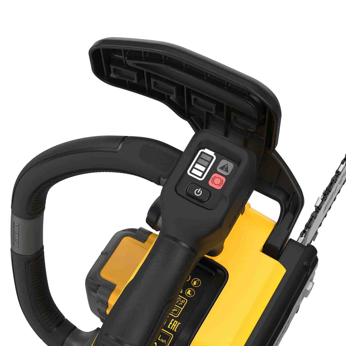 Пилка ланцюгова акумуляторна безщіткова з верхньою рукояткою DeWALT DCMCST635X1 — фото 6