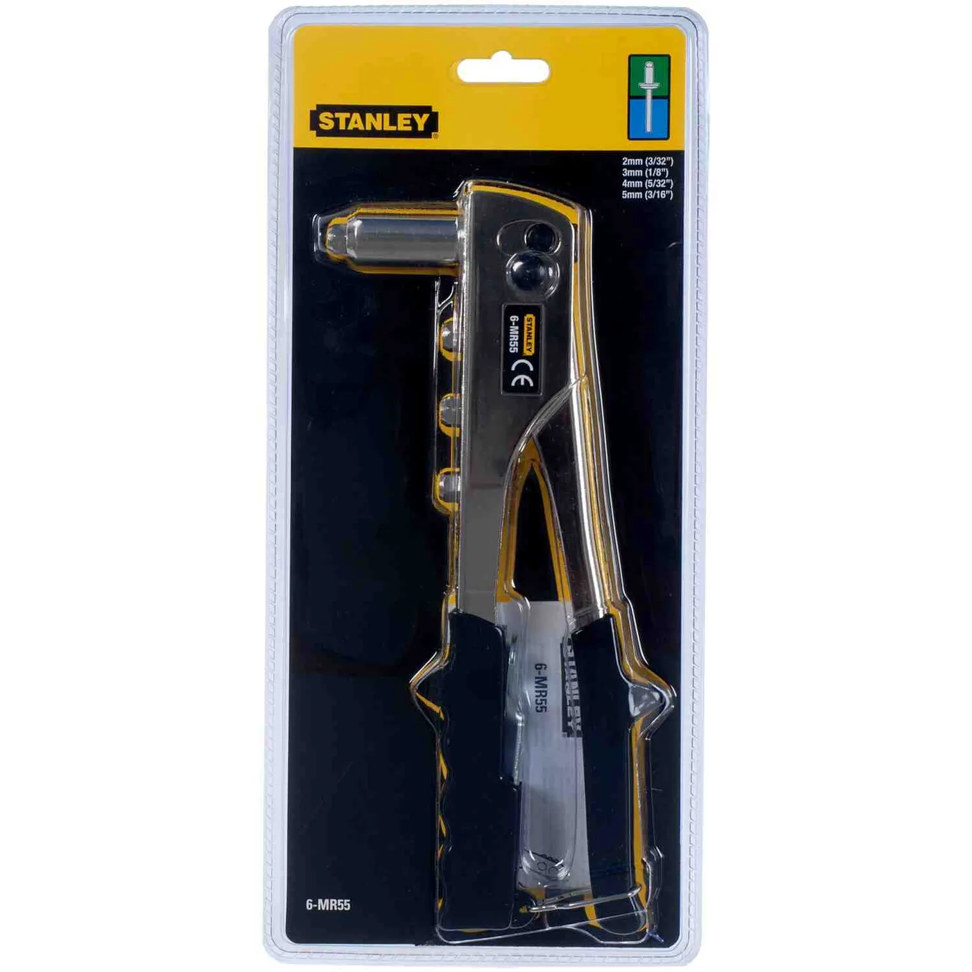 Ключ заклепувальний Right Angle Riveter з насадками під заклепкі діаметром 2, 3, 4, 5 мм STANLEY 6-MR55 — фото 4