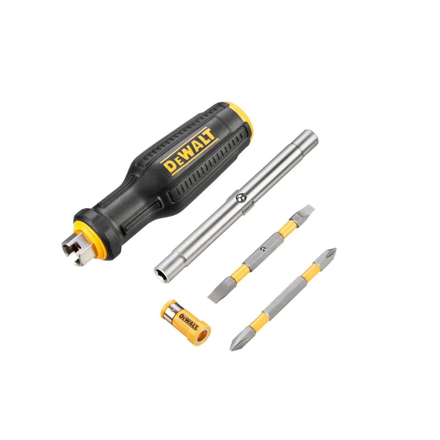 Викрутка - набір FULL FIT 6 Way з двома змінними бітами DeWALT DWHT66569-0 — фото 2