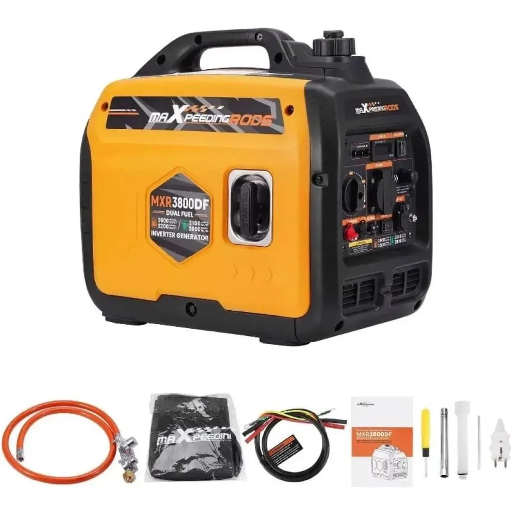 Генератор інверторний MaXpeedingRods MXR3800DF, 3.2 кВт, бензин, газ (пропан-бутан), ручний стартер — фото 6