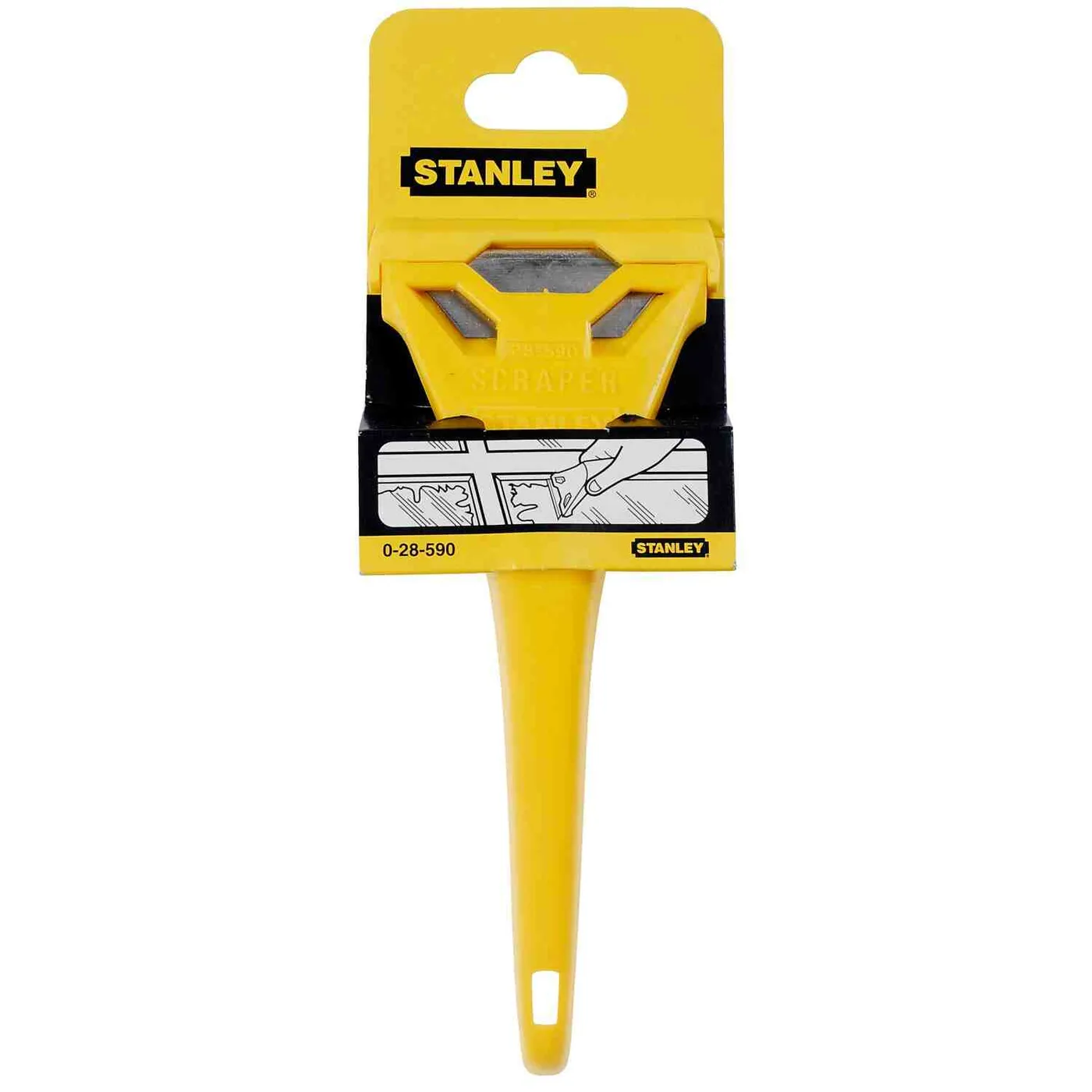 Скребок для шибок пластмасовий зі стандартними лезами шириною 60 мм STANLEY 0-28-590 — фото 2