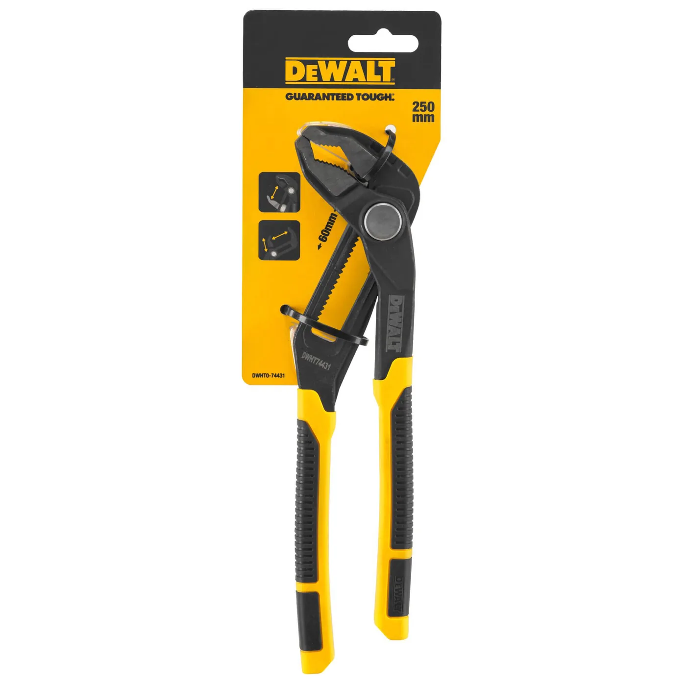 Пасатижі переставні сантехнічні довжиною 250 мм DeWALT DWHT0-74431 — фото 4