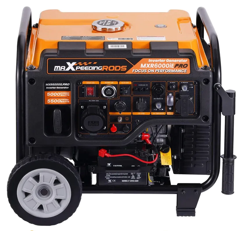 Генератор інверторний MaXpeedingRods MXR6000, 5.0 кВт, бензин, ручний стартер
