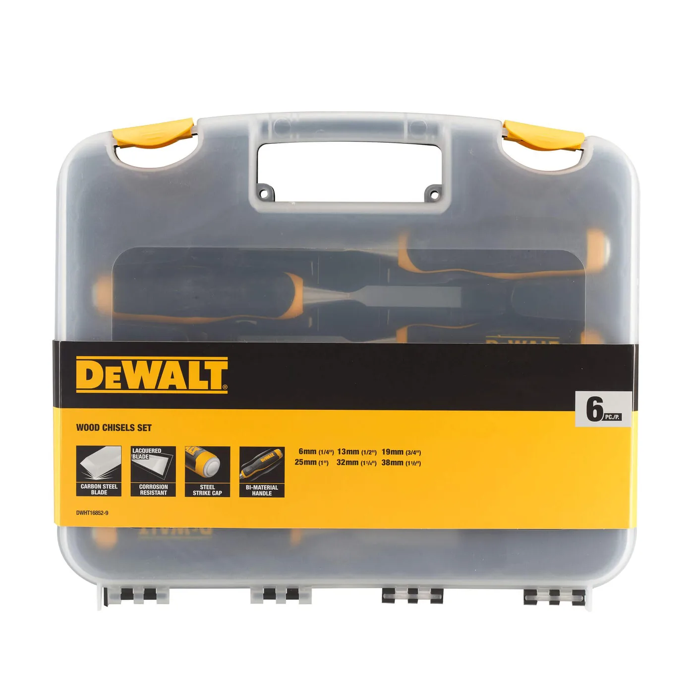 Набір із шести стамесок DeWALT DWHT16852-9 — Уцінка — фото 2