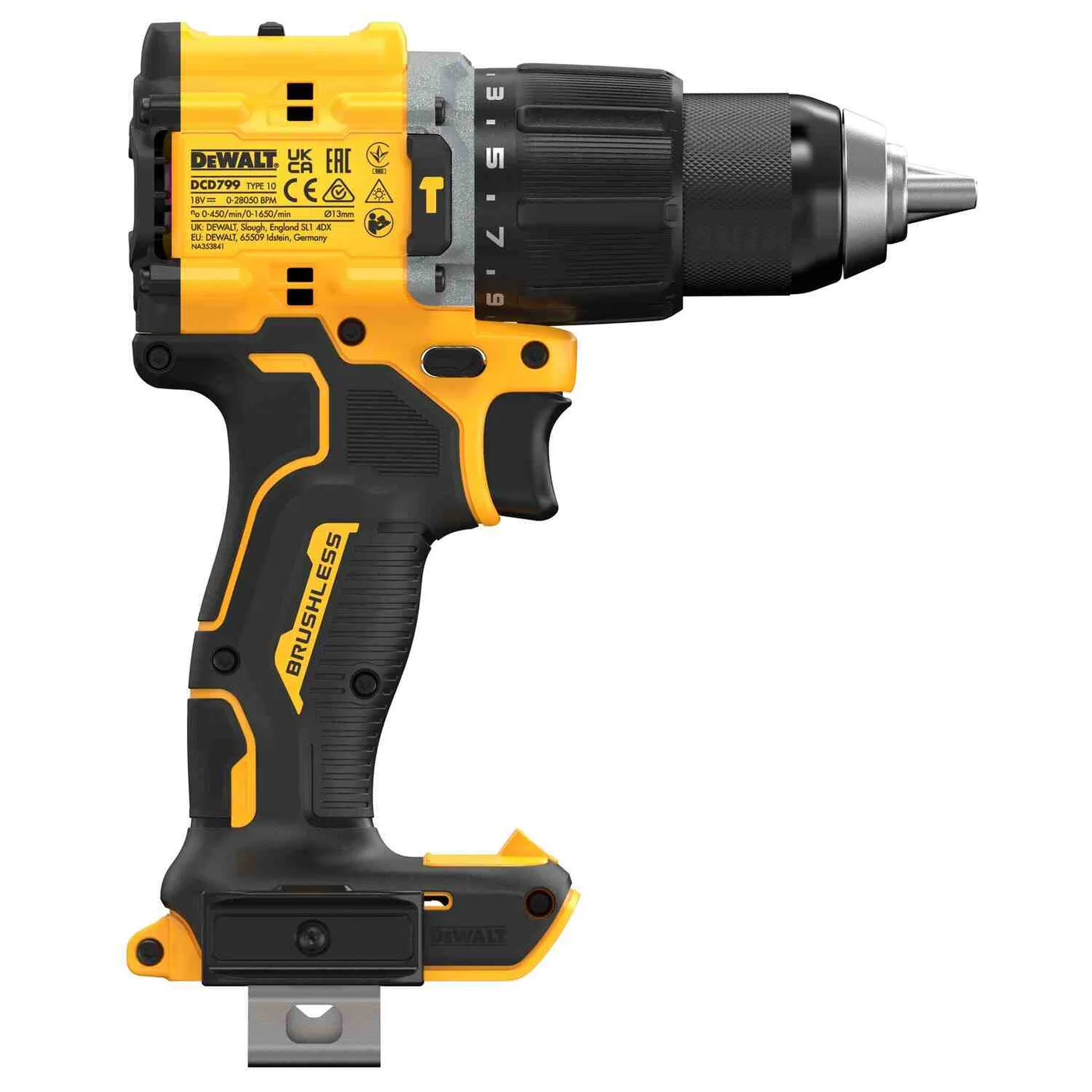 Дриль-шуруповерт акумуляторний безщітковий ударний DeWALT DCD799N — фото 5