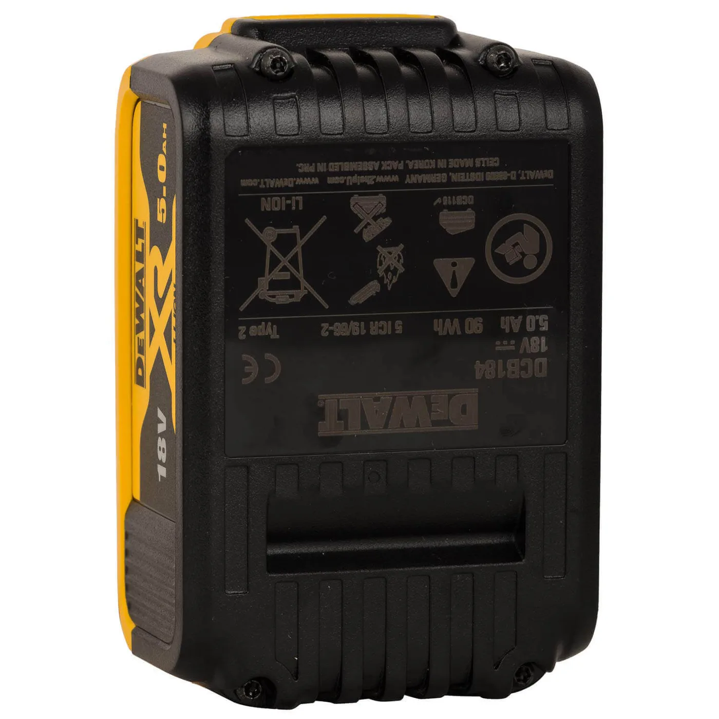 Набір акумуляторних батарей DeWALT DCB184P3 — фото 6