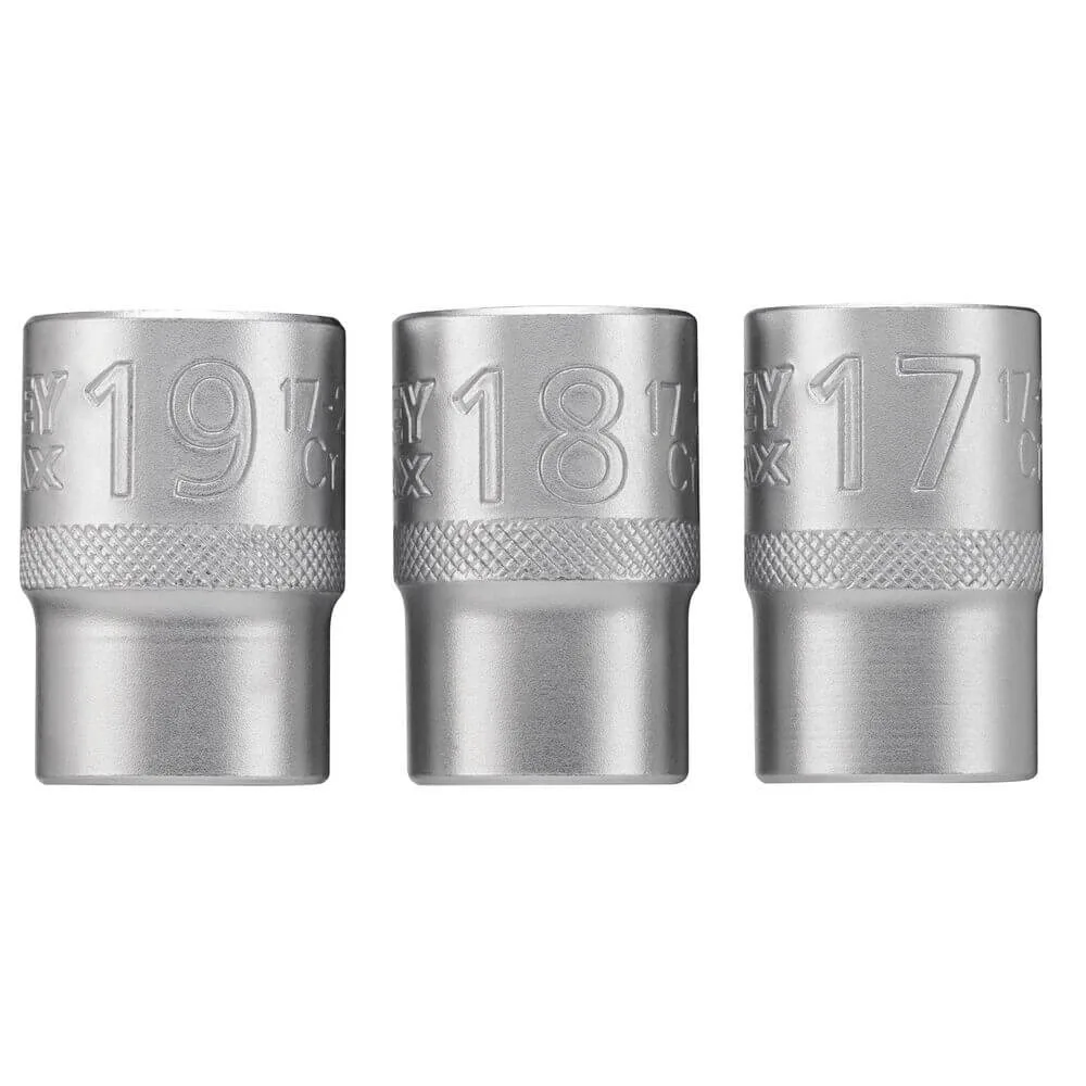 Набір торцевих головок 1/2 Maxi Drive, із шестигранним профілем, 3 шт: 17, 18, 19 мм. STANLEY FMMT17094-0 — фото 6