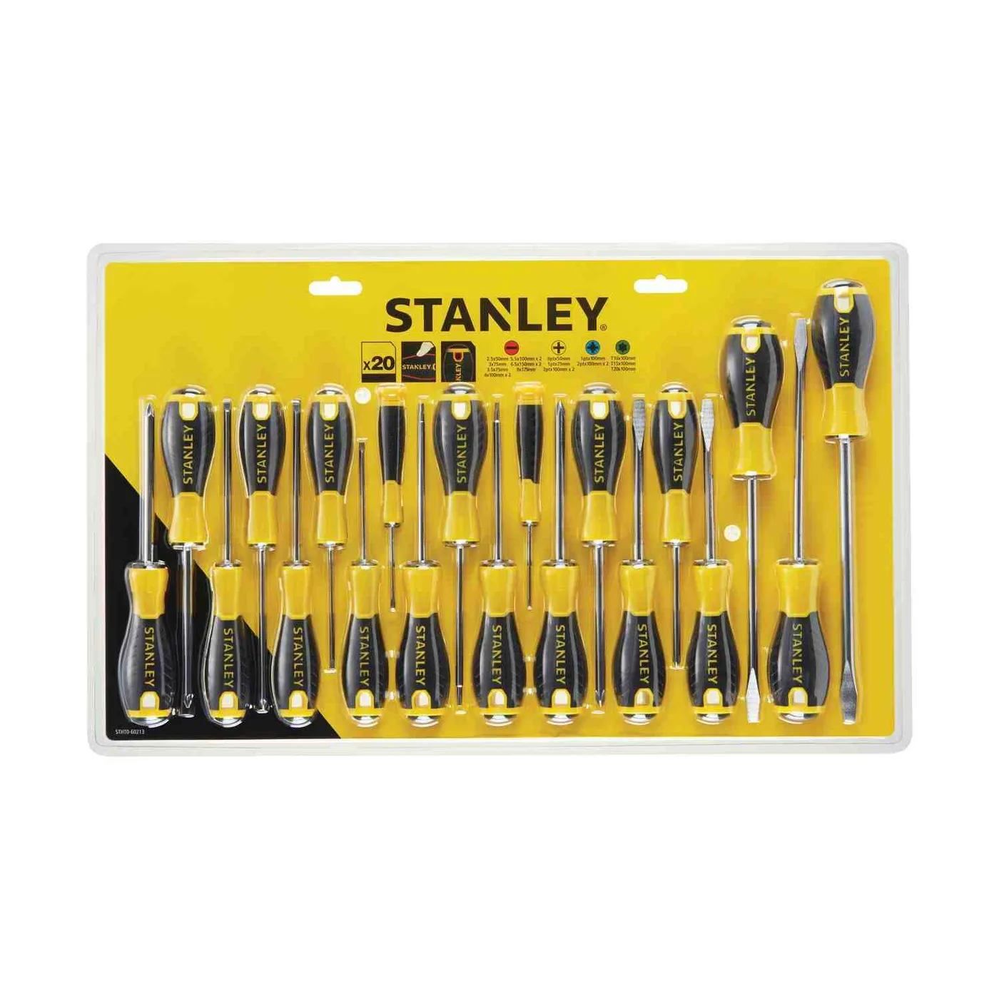 Набір з двадцяти викруток ESSENTIAL STANLEY STHT0-60213