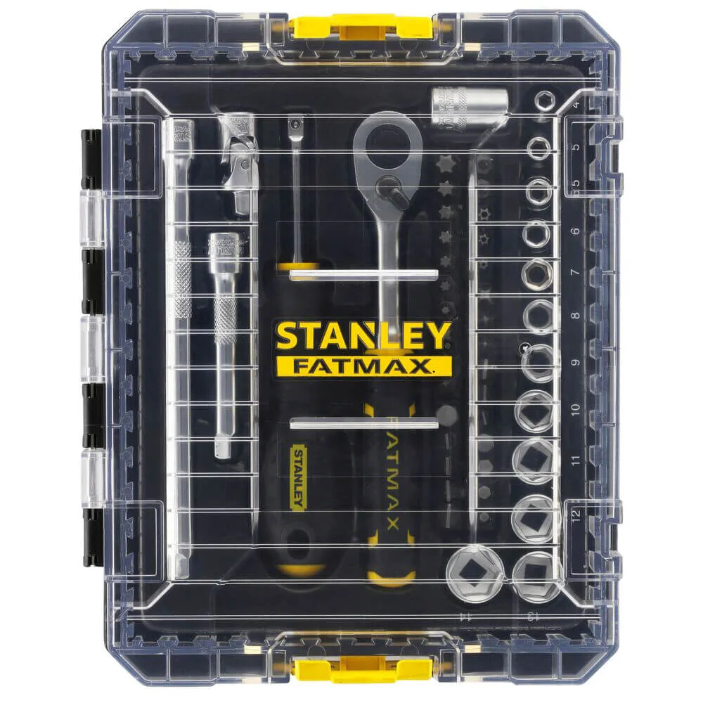 Набір торцевих головок 1/4 FATMAX® Maxi Drive, шестигранних, 48 предметів STANLEY FMMT98101-0 — фото 3