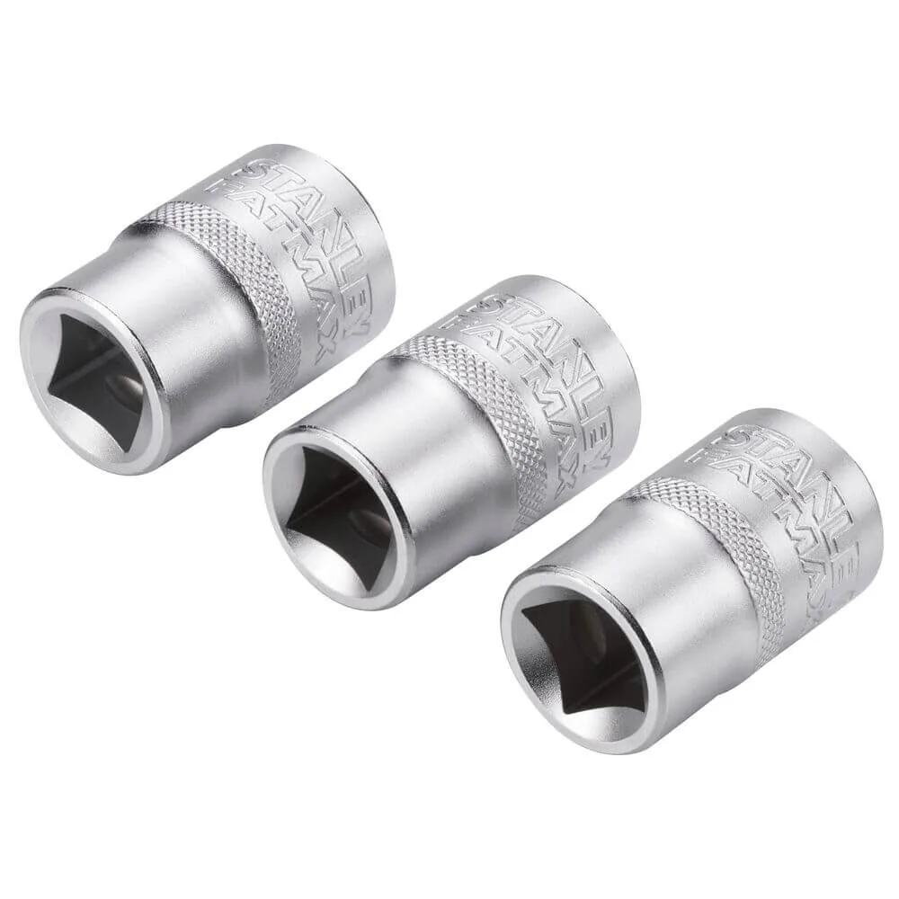 Набір торцевих головок 1/2 Maxi Drive, із шестигранним профілем, 3 шт: 17, 18, 19 мм. STANLEY FMMT17094-0 — фото 5