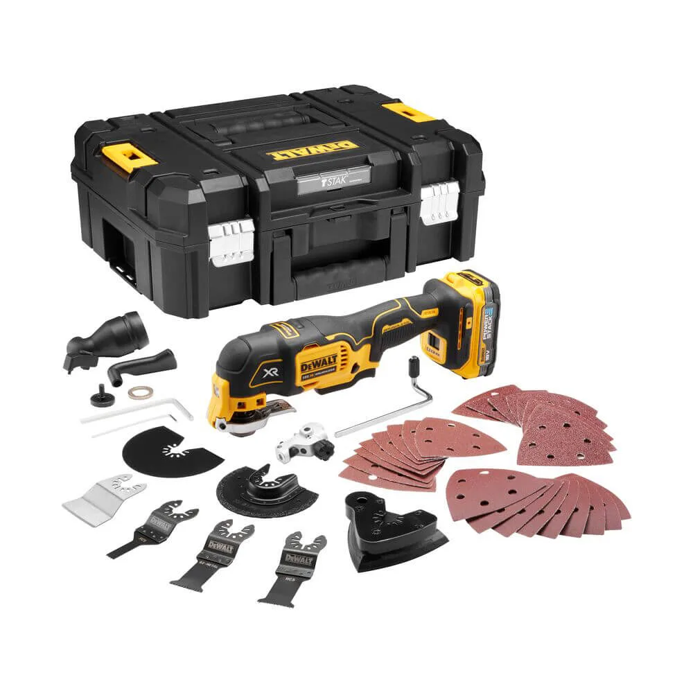 Багатофункціональний інструмент акумуляторний безщітковий DeWALT DCS356E1T — фото 2