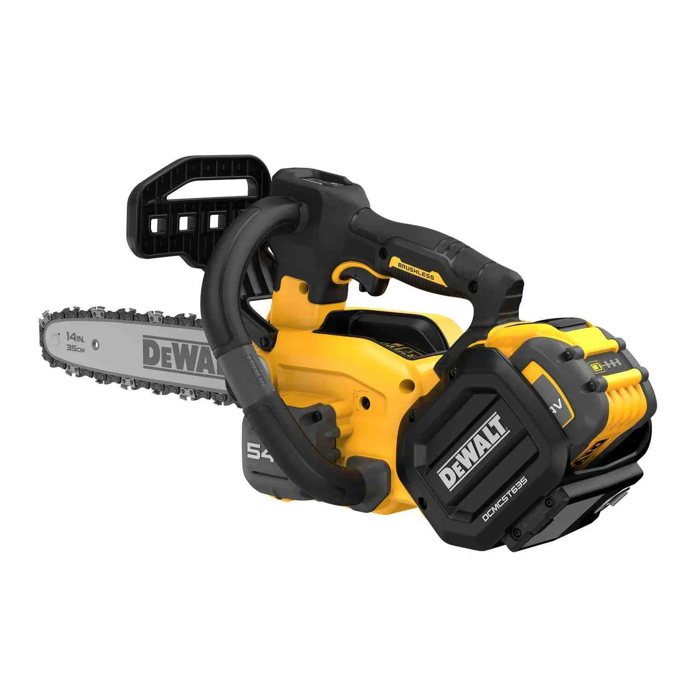 Пилка ланцюгова акумуляторна безщіткова з верхньою рукояткою DeWALT DCMCST635X1 — фото 5